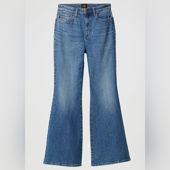 Lee Denim - Lee SIZE 26 High Rise Flare Jeans With Retro Styling Medium Wash